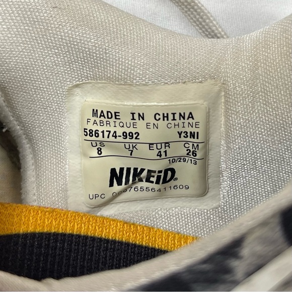 Nike Zoom Kobe 8 VIII iD Size US 8 Black/White Basketball Sneakers 586174-992 - Picture 7 of 9